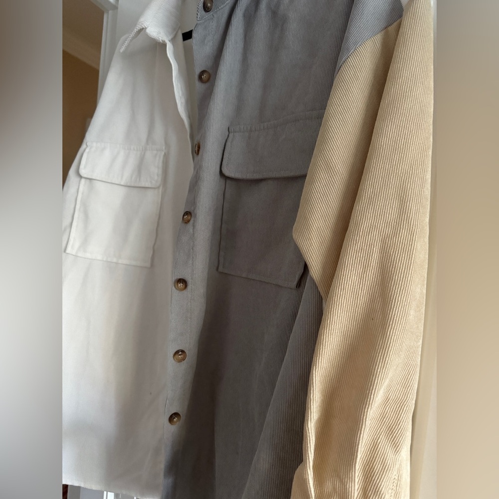 Women’s Neutral Ribbed Shacket - image 4